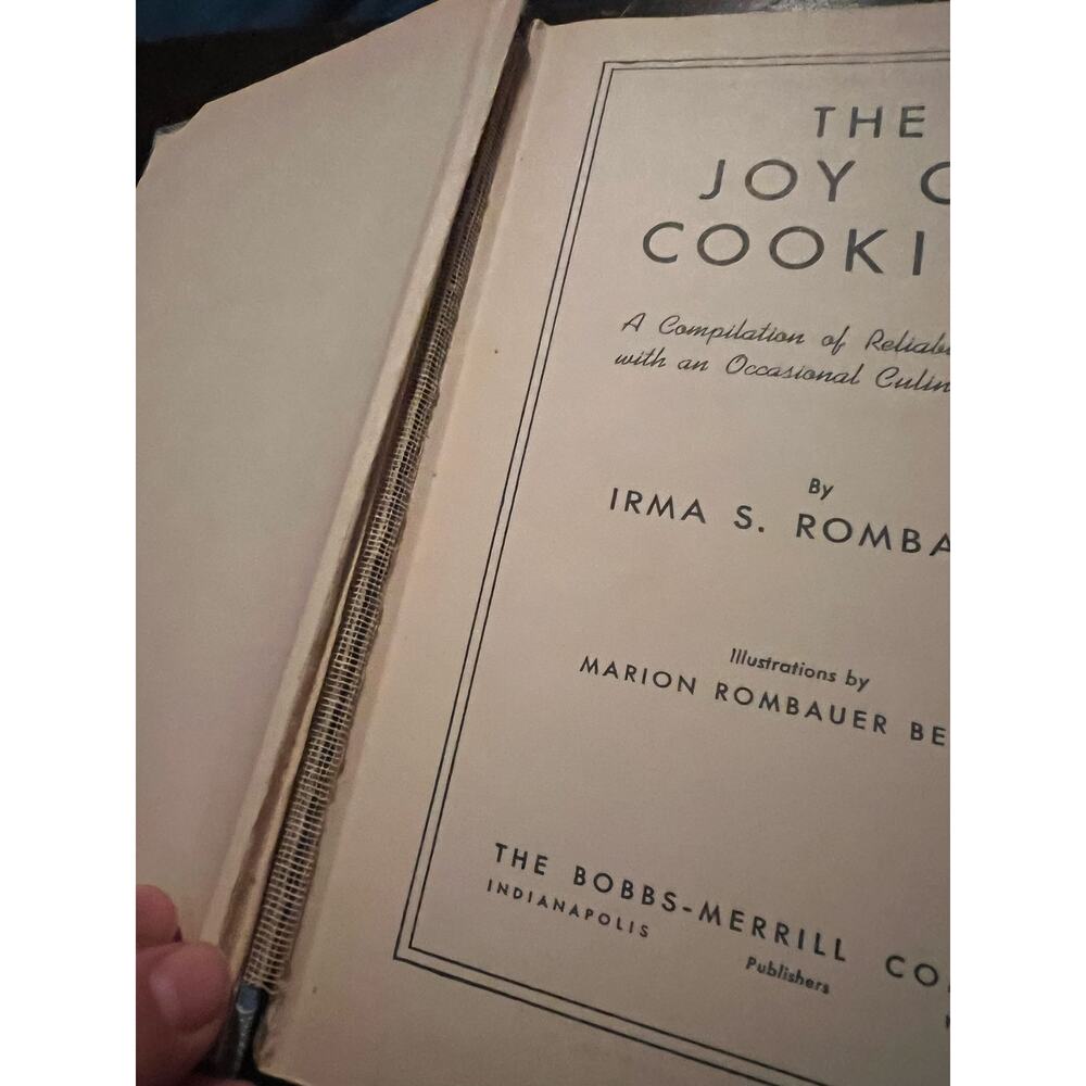 The Joy Of Cooking By: Irma S. Rombauer A Compilation of Reliable Recipes Book - Picture 3 of 12
